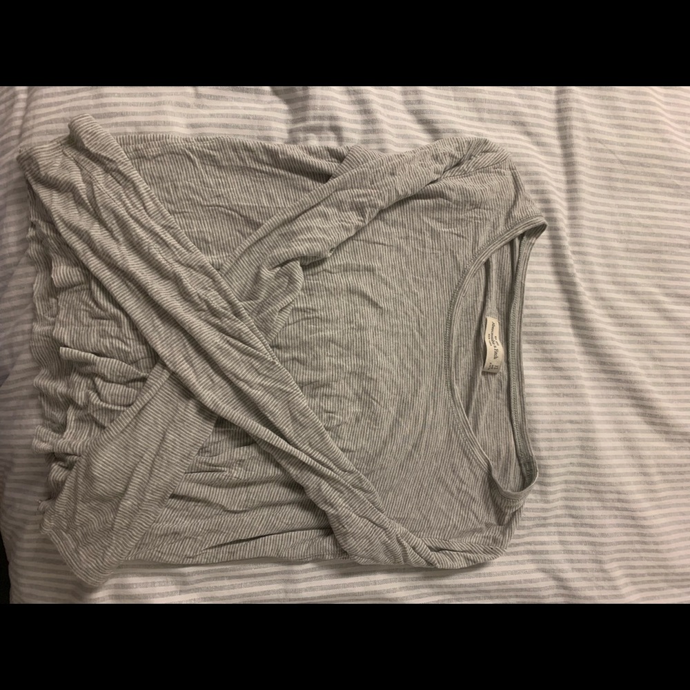 Abercrombie and Fitch long sleeve striped shirt